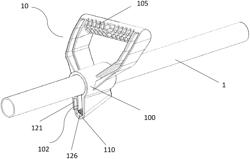 COMPRESSION CONNECTOR FOR SECURING AXLE AND HANDLE PARTS