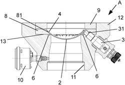 ARRANGEMENT FOR BLOCKING OR UNBLOCKING A FLUID FLOW