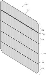 SOLAR MODULE HAVING GROUPINGS OF CHAMFERED AND RECTANGULAR SINGULATED STRIPS