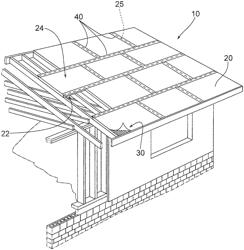 Panel for sheathing system and method