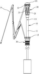 Lamp structure of umbrella