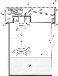 Product reservoir including intelligent level sensor