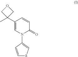 USE OF PYRIDONE DERIVATIVE CONTAINING HETEROATOM CYCLOBUTANE SUBSTITUENT