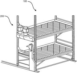 Air flow systems and methods for horticulture racks