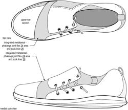 Athletic shoe outsole with grip and glide tread pattern