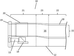 Endoscope device for a flexible endoscope, and method for producing an endoscope device