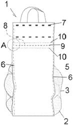 Bag suitable for packaging horticultural products and a method and means for the production thereof