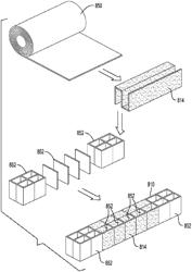 Composites with thermoplastic epoxy polymeric phase, articles such as carriers made therewith and associated methods