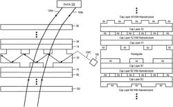 Air pocket structures for promoting total internal reflection in a waveguide