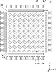 Memory device with dam structure between peripheral region and memory cell region