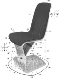 BODY SUPPORT MEMBER WITH LATTICE STRUCTURE