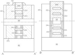 Integrated circuit devices including stacked gate structures with different dimensions