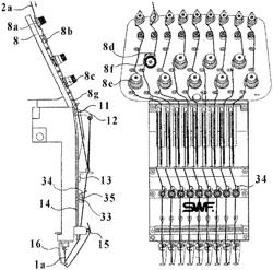 EMBROIDERY MACHINE THREAD TENSION ADJUSTING DEVICE