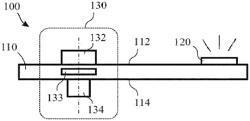 LIGHT-EMITTING MODULE WITH COMPACT CONVERTER CIRCUIT