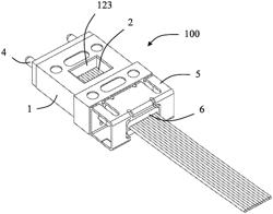 OPTICAL FIBER CONNECTOR WITH IMPROVED FIXING PLATE