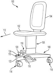 Braking assembly for a caster base