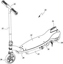 Braking device for a personal mobility vehicle