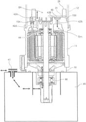 Electric drive device and electric power steering device for suppressing pressure fluctuations and water penetration