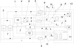 Accumulator system having a high-voltage accumulator for mobile work machines