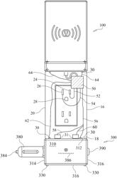 Modular charging system and wall-mounted charging device and modular power devices