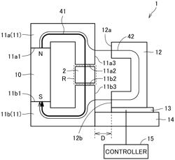 MAGNETIC FIELD APPLICATION DEVICE