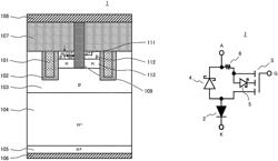 SEMICONDUCTOR DEVICE, METHOD FOR MANUFACTURING THE SEMICONDUCTOR DEVICE, AND POWER CONVERSION DEVICE