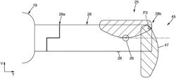 Side clearance device, assembly and vehicle comprising such side clearance device and method for manoeuvring such vehicle