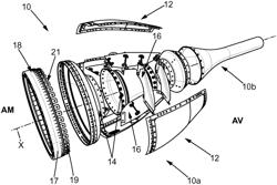 Sealing assembly for a turbine ejection cone