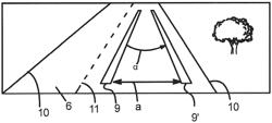 HEADLAMP FOR VEHICLES AND PROJECTION METHOD