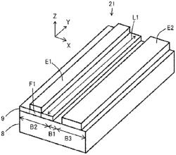 SEMICONDUCTOR LASER BODY, SEMICONDUCTOR LASER ELEMENT, SEMICONDUCTOR LASER SUBSTRATE, ELECTRONIC APPARATUS, AND MANUFACTURING METHOD AND MANUFACTURING APPARATUS OF SEMICONDUCTOR LASER DEVICE