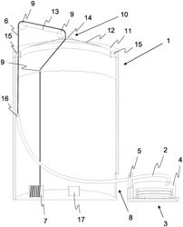 Method for introducing prestressed elements into a tower, assembly device, unwinding device and adapter device