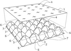 Resistant modular hollowed-out plate for manufacturing slabs