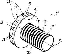 Self-punching functional element, component assembly and method of manufacturing a component assembly