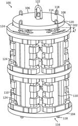 Load assemblies for loading parts in a furnace