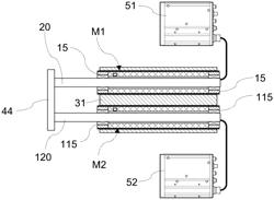 Drive device having a tubular linear motor