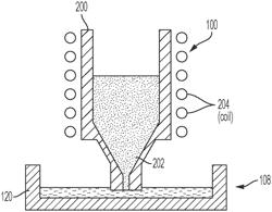 Nozzle cleaning in jetting of metal alloys