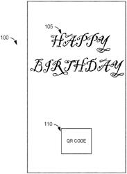 Greeting card with actionable aperture