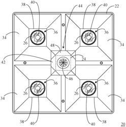 SURFACE MOUNTED LIGHT FIXTURE AND HEAT DISSIPATING STRUCTURE FOR SAME