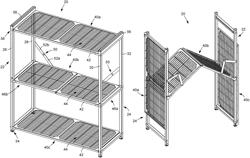 Collapsible and expandable storage rack