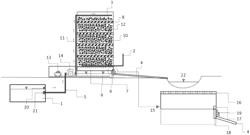 Water retention and aeration treatment method for contaminated water