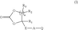 Grafted polymer bearing pendent cyclic carbonate functional groups