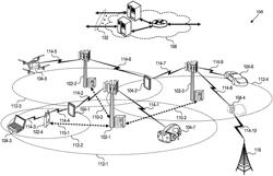 Enabling communication with a drone over a wide geographical area using a wireless telecommunication network