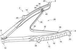 Medical hand-held instrument comprising a cleaning-optimized spring element