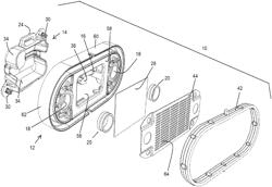 Hermetically closed battery degas venting unit for a battery enclosure/pack/housing