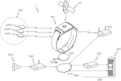 WEARABLE ELECTRONIC DEVICE AND SYSTEM FOR TRACKING LOCATION AND IDENTIFYING CHANGES IN SALIENT INDICATORS OF PATIENT HEALTH