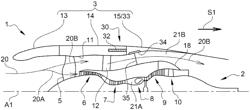 PROPULSION UNIT COMPRISING PENDULAR BIFURCATION PANELS