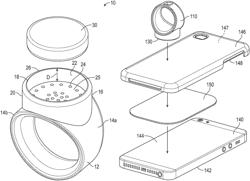 Finger ring with magnet for holding an electronic device