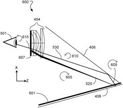 Display with folded optical path