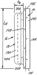 Low-profile in-duct air sanitizer using UV emitter and cooperating wall-mountable reflectors