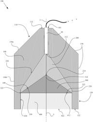 Explosive device configured for producing a quasi-planar shock wave